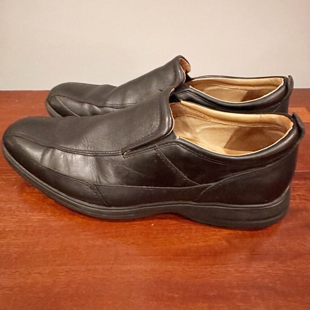 Cole Haan Elton Bike Toe Loafer Black Mens Size 12 M C13160 Leather Slip On